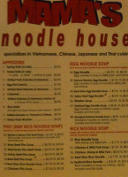 Mama's Noodle House menu