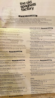 The Old Spaghetti Factory menu