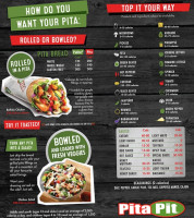 The Pita Pit menu