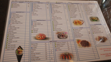 Sushi Hut menu