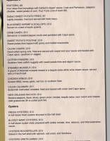 Dadeo Diner Bar menu