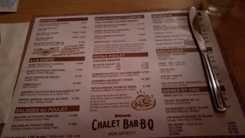 Chalet Bar-B-Q food