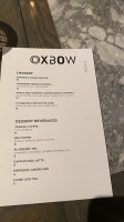 Oxbow menu