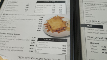 The Fish Chips menu