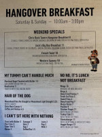 Chris Rock Tavern menu