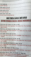 Pho Viet Nam K W menu