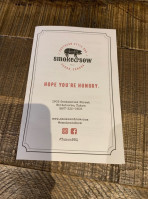 Smoke Sow menu
