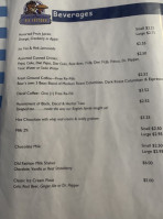 Bear's Eatery menu