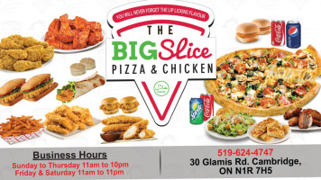 The Big Slice Pizza Chicken food