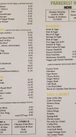 Parkcrest Diner menu
