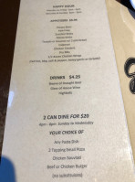 Gino's Restaurant menu