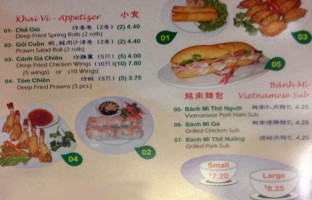 Phở Phú Thịnh menu