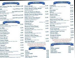 Marion's Eatery menu