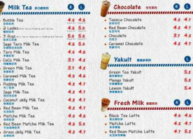 Coco Fresh Tea Juice menu