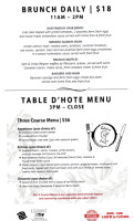 Sockeye City Grill menu