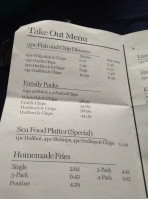 Riverside Fish Hut menu