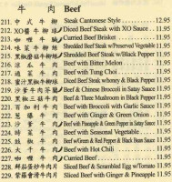 Tsim Chai Noodle Restaurant Ltd menu