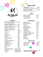 Kizami Japanese Cuisine menu