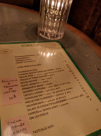 Bar Henrietta menu