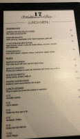 17 Steakhouse and Bar menu