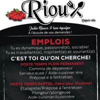 Dépanneur Rioux Inc menu