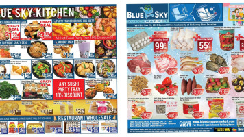 Blue Sky Supermarket food