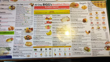 Bigg's Deli & Bar menu