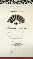 Amakara Japan menu