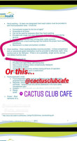 Cactus Club Cafe First Canadian Place menu