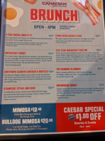 The Canadian Brewhouse Edmonton North 18+ menu
