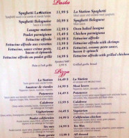 La Station Deli & Bar menu