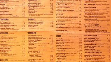 Sushi Heaven In New Westminster menu