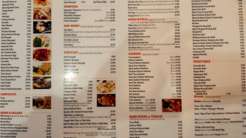Jl Sushi&kitchen menu