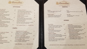 Carmelina Italian Restaurant menu
