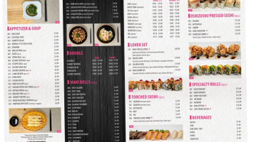 Kaka All You Can Eat Japanese Restaurant menu