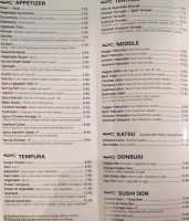 Simon Sushi menu