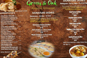 Green & Oak Malaysian Restaurant food