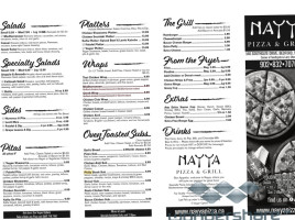 Nayya Pizza And Grill menu