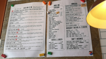 Crafty Ramen menu