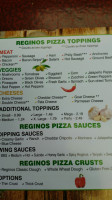 Reginos Pizza menu