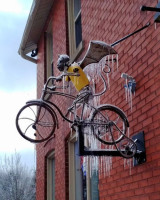Flying Monkey Bike Shop Coffee outside