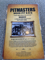 Pitmasters Real Wood Pit Bbq menu