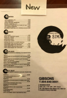 Sima Japanese menu