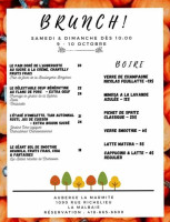 Auberge La Marmite Café Bistro menu