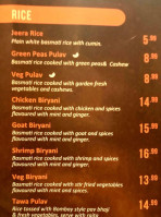 Daal Roti Indian Tadka House menu