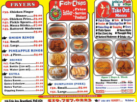 Archie's Fish And Chips menu