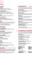Crazy Horse Stonegrill Steakhouse Saloon menu