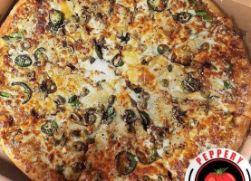 Peppery Pizza And Poutine food
