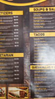 King's Tacos menu