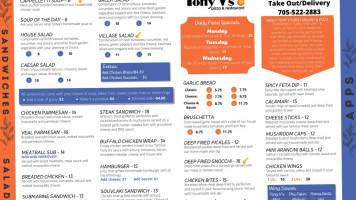 Tony V's Pizza & Restaurant food